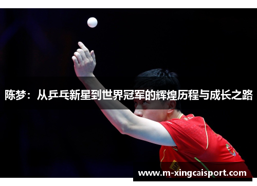 陈梦：从乒乓新星到世界冠军的辉煌历程与成长之路